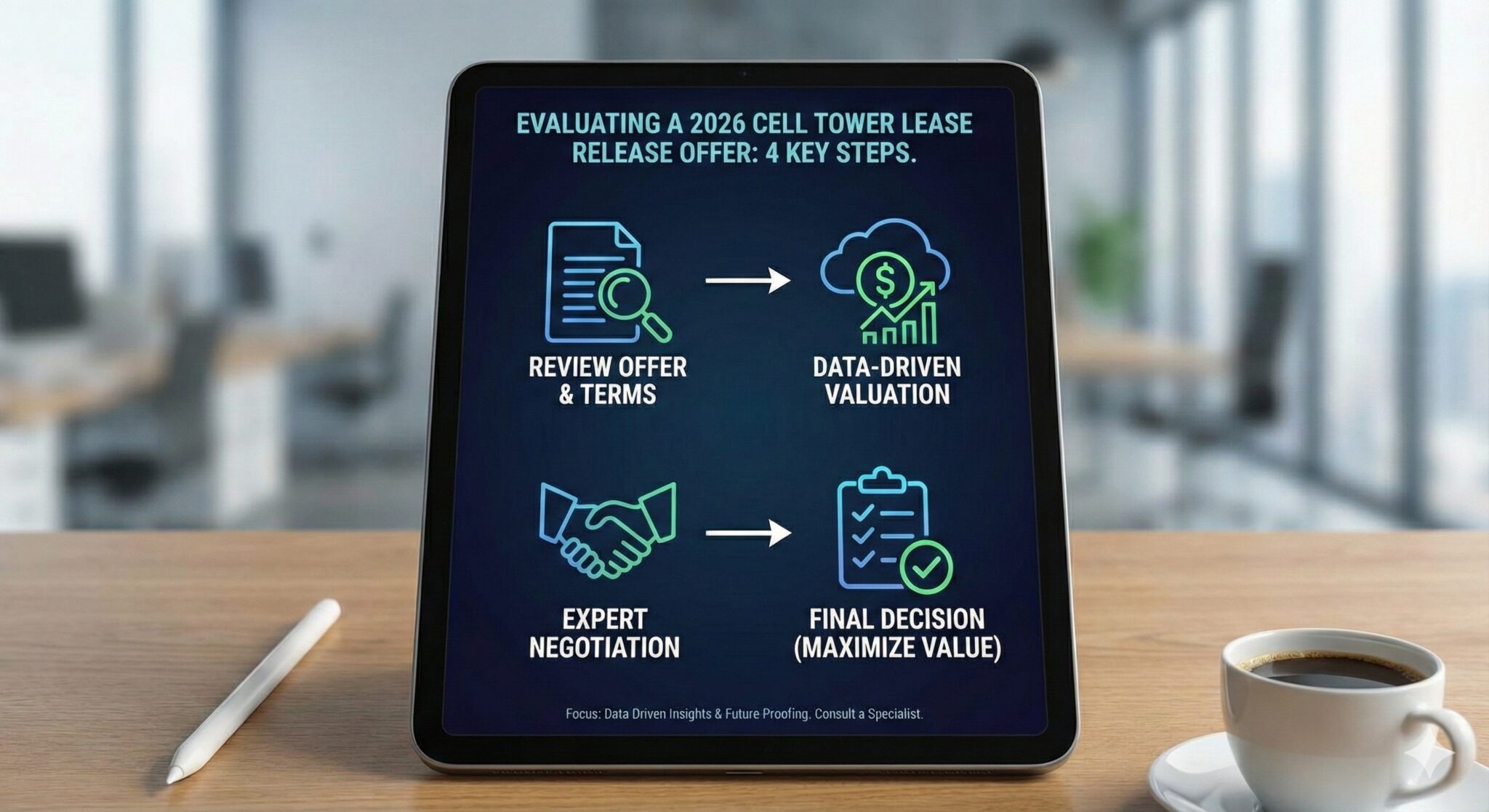 Evaluate evaluate cell tower lease in 2026.