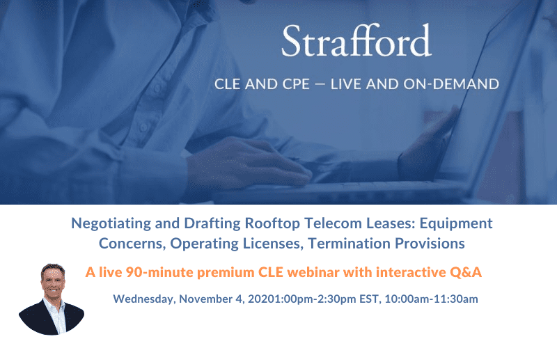Strafford CLE Webinar with Vertical Consultant Founder, Hugh Odom
