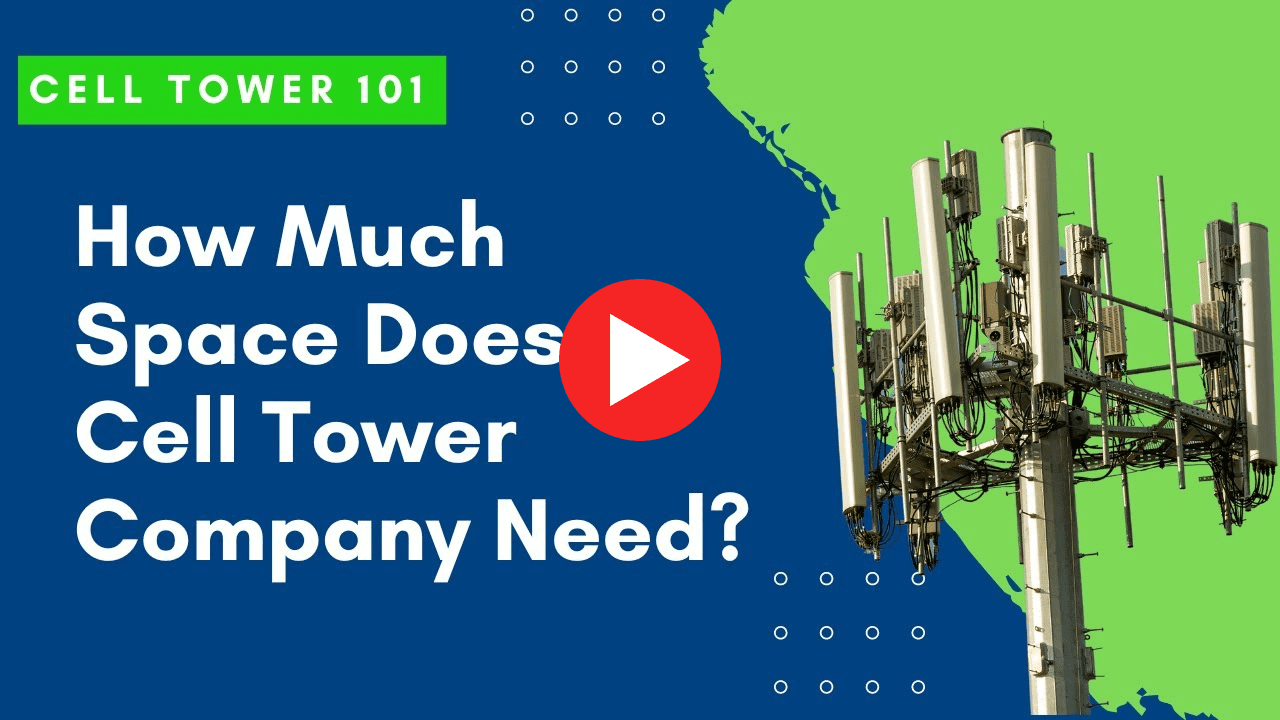 How much space does a cell tower need?